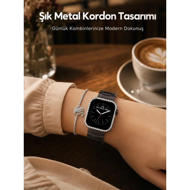 Mey İthalat® Akıllı Saat Kullanımı İçin Pratik Aksesuar ve Kordon Seti Yeni Nesil