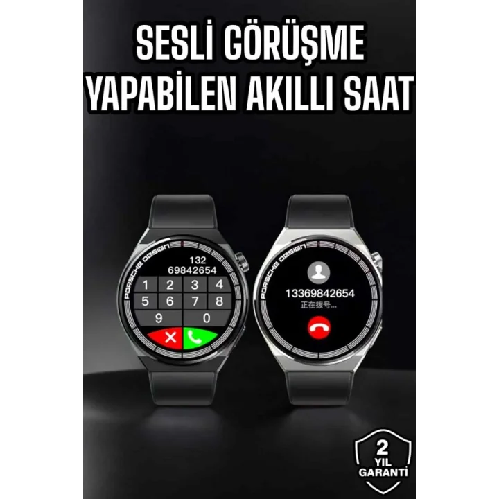 Mey İthalat® Akıllı Saat Nabız Sensörlü Bildirim Görebilen Spor Modları GPS Takibi Yeni Nesil