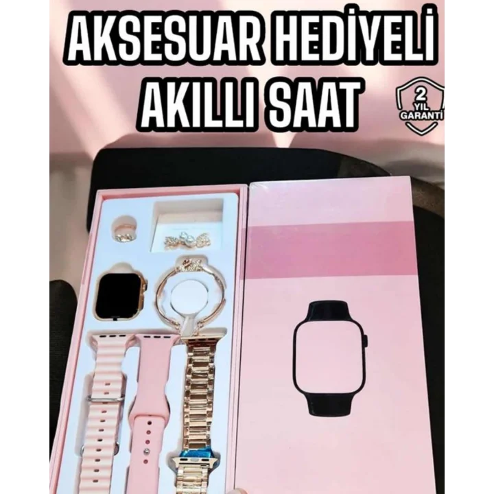 Mey İthalat® Akıllı Saat Sesli Görüşme Bildirim Görme Uyku ve Sağlık Takibi