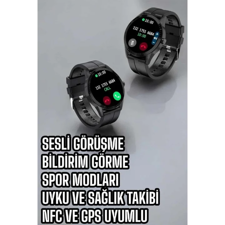 Mey İthalat® Akıllı Saat Sesli Görüşme Bluetooth Bağlantılı 3 Kordonlu Yeni Nesil
