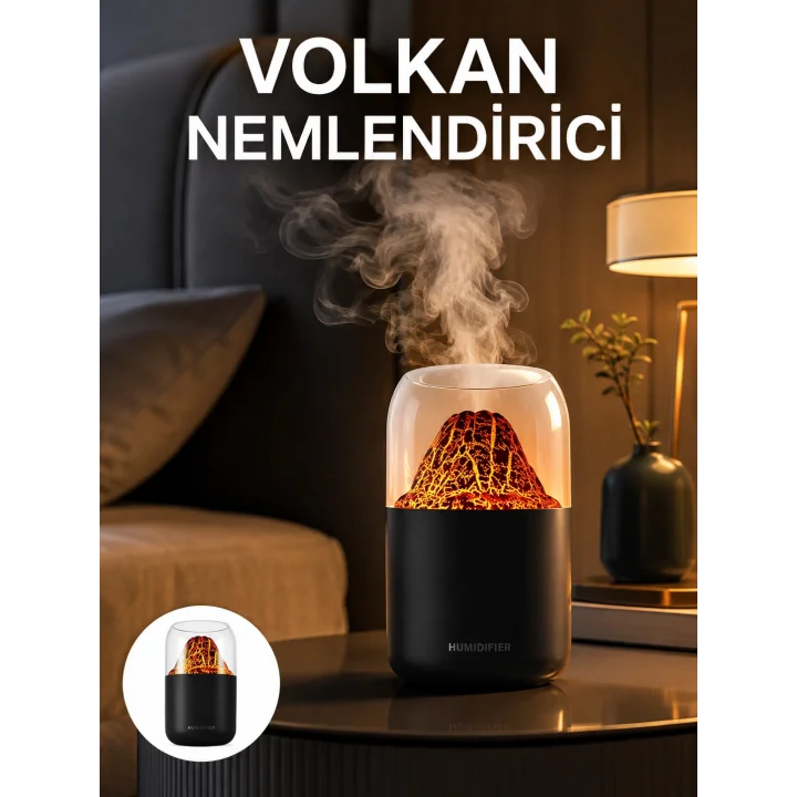 Mey İthalat® Alev Efektli Ultrasonik Difüzör Yeni Nesil