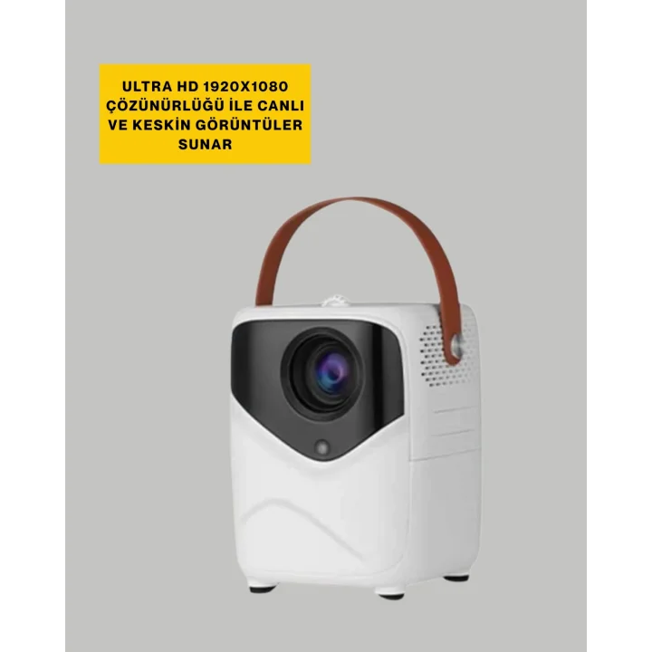 Mey İthalat® Android Sistemli Mini Projektör – Uygulama Destekli Akıllı Kullanım Yeni Nesil