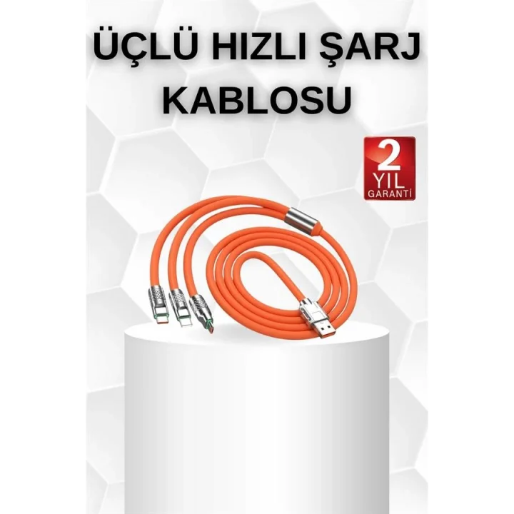 Mey İthalat® Android ve İOS Uyumlu 180 Derece Type-c Şarj Kablosu Yeni Nesil