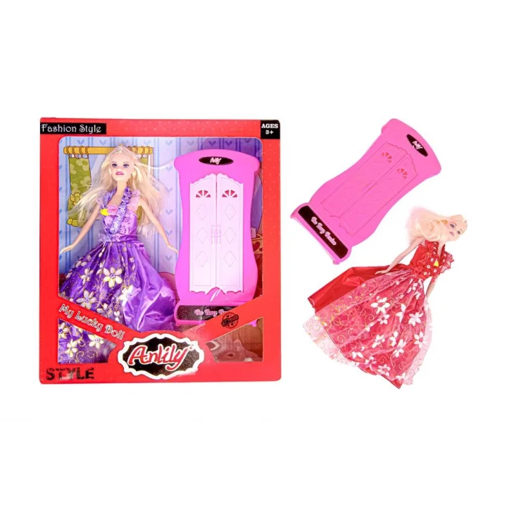 Mey İthalat® Anlily Bebek Aksesuarlı Dolaplı