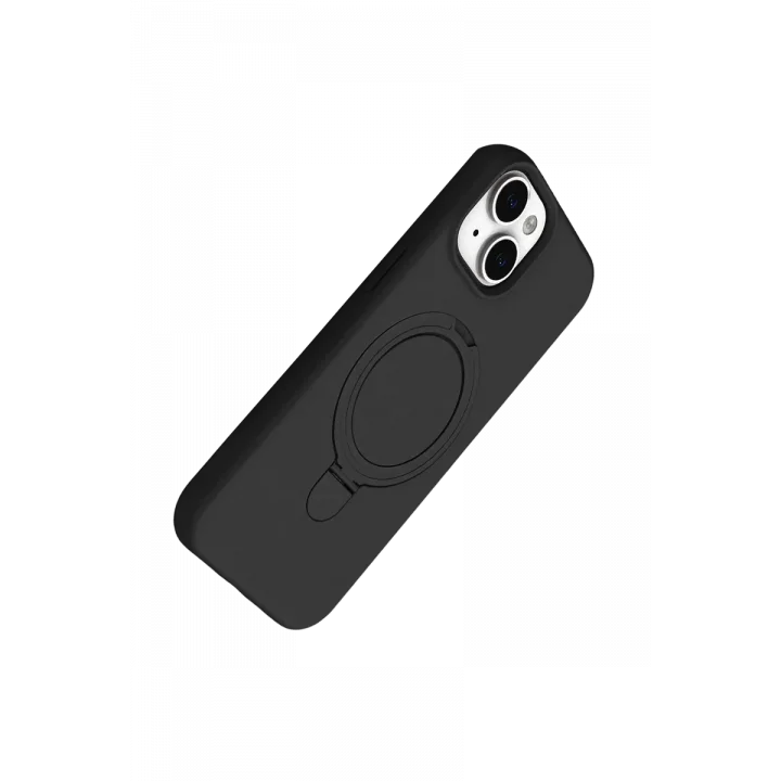 Mey İthalat®   iPhone 14 Regal Magsafe Standlı Kapak - Siyah