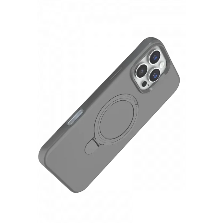 Mey İthalat®   iPhone 16 Pro Max Regal Magsafe Standlı Kapak - Titan Gri