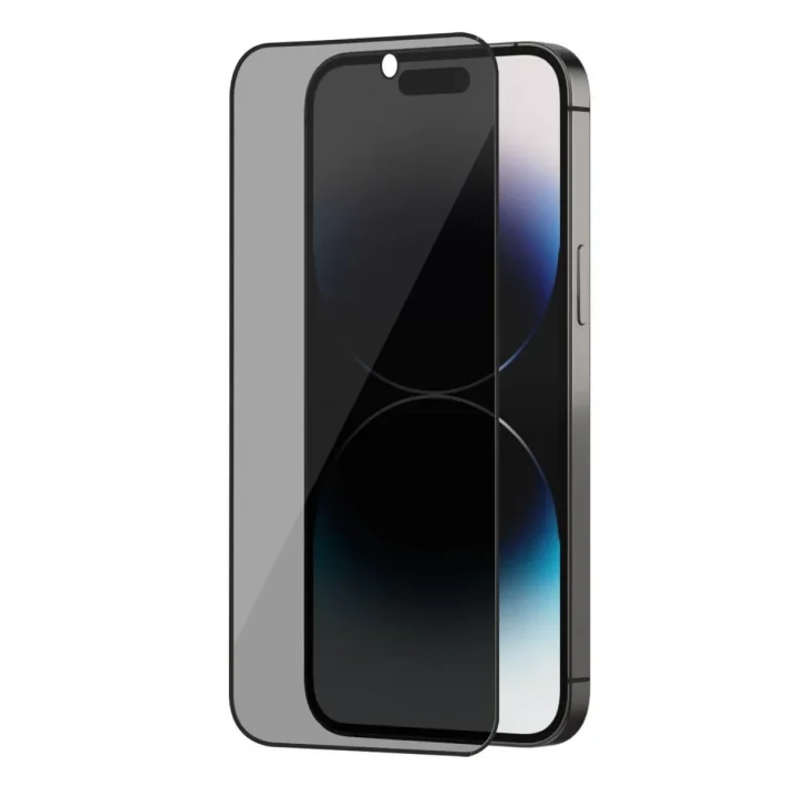 Mey İthalat®  Apple iPhone 17 Pro Bilvis 3X AR Hayalet Cam Ekran Koruyucu - Siyah