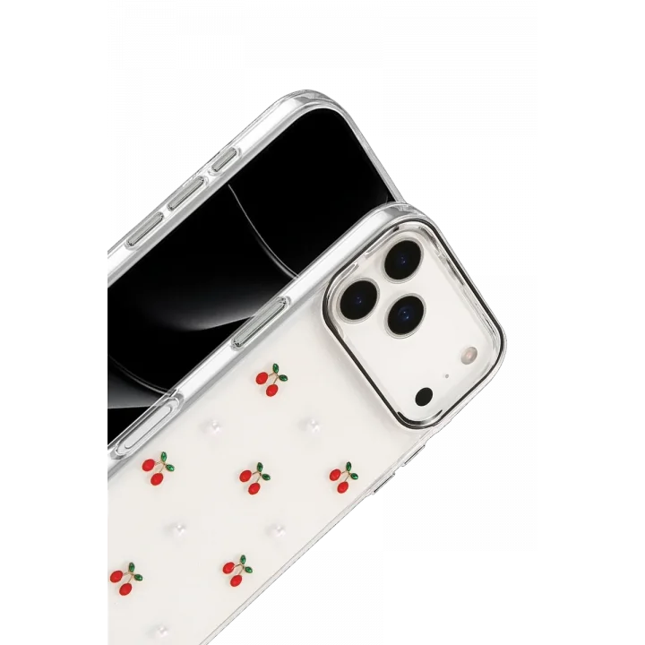 Mey İthalat®   iPhone 17 Pro Fiyonk Desenli Kapak - Desen 9