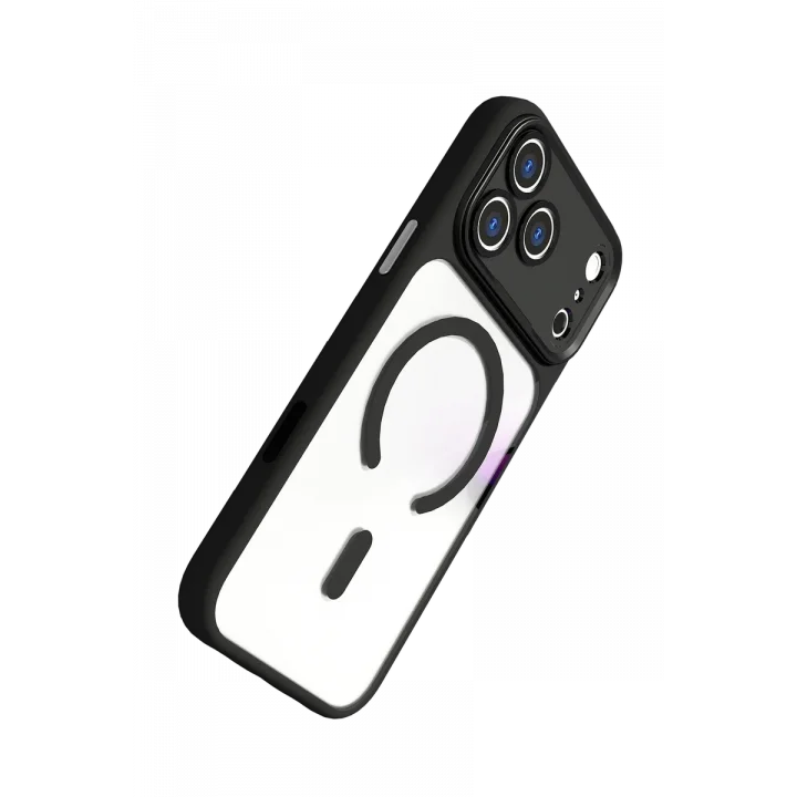 Mey İthalat®   iPhone 17 Pro Hazar Magsafe Kapak - Siyah