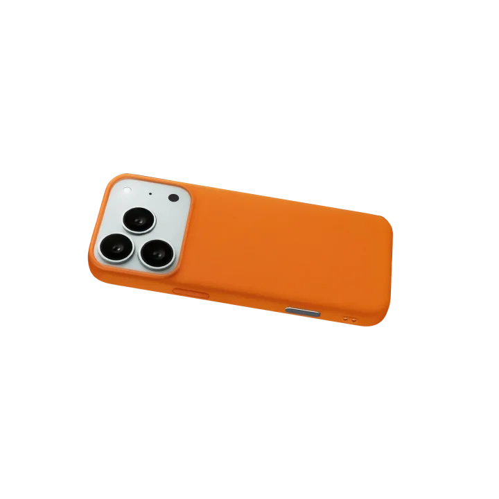 Mey İthalat®  Apple iPhone 17 Pro Max Nano içi Kadife Silikon - Turuncu