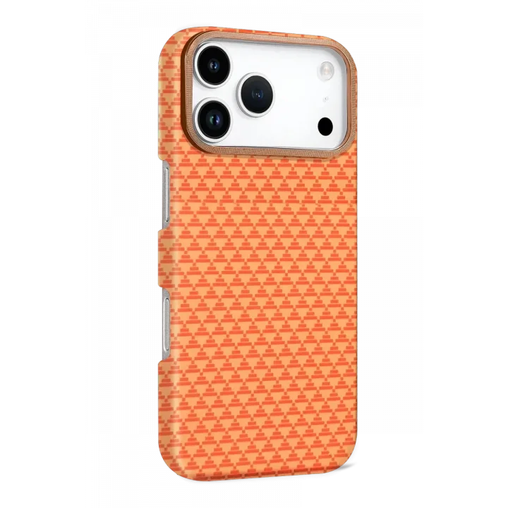 Mey İthalat®  Apple iPhone 17 Pro Max Vega Magsafe Kapak - Parlak Turuncu