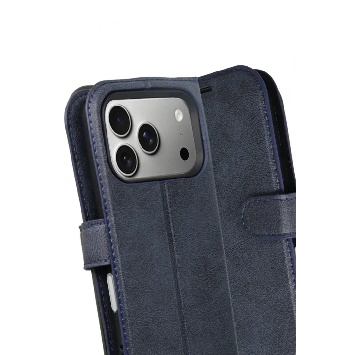 Mey İthalat®   iPhone 17 Pro Trend S Plus Kapaklı Kılıf - Lacivert