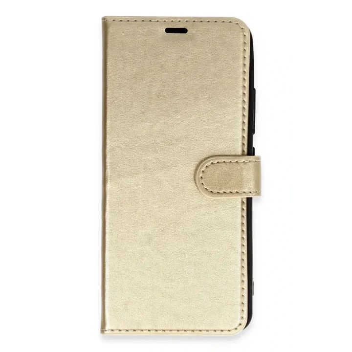 Mey İthalat®   iPhone XS Max Trend S Plus Kapaklı Kılıf - Gold