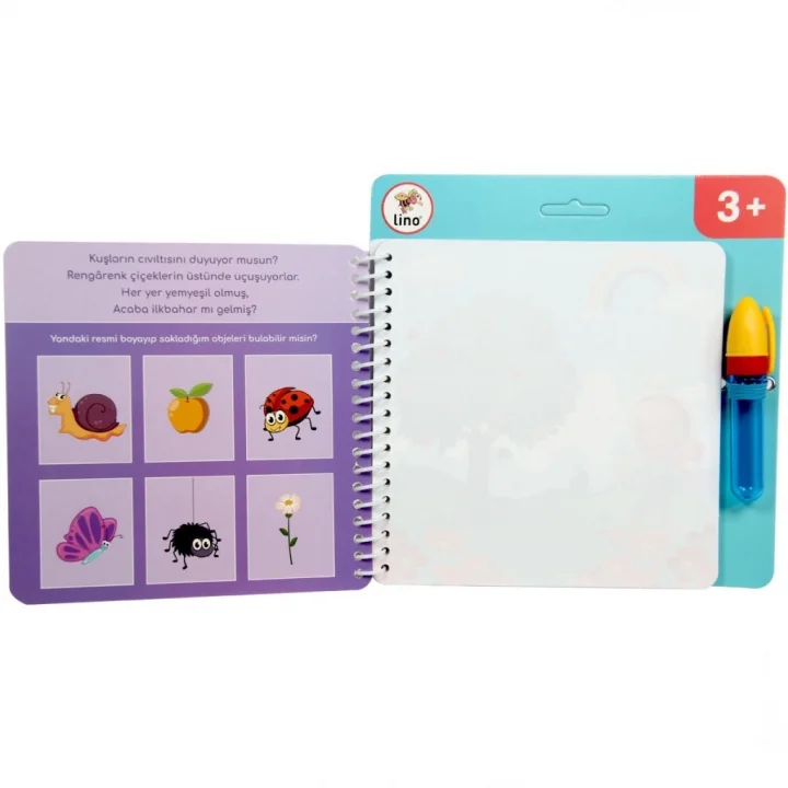 Mey İthalat®  Aqua Magic Mevsimler Sihirli Boyama Kitabı