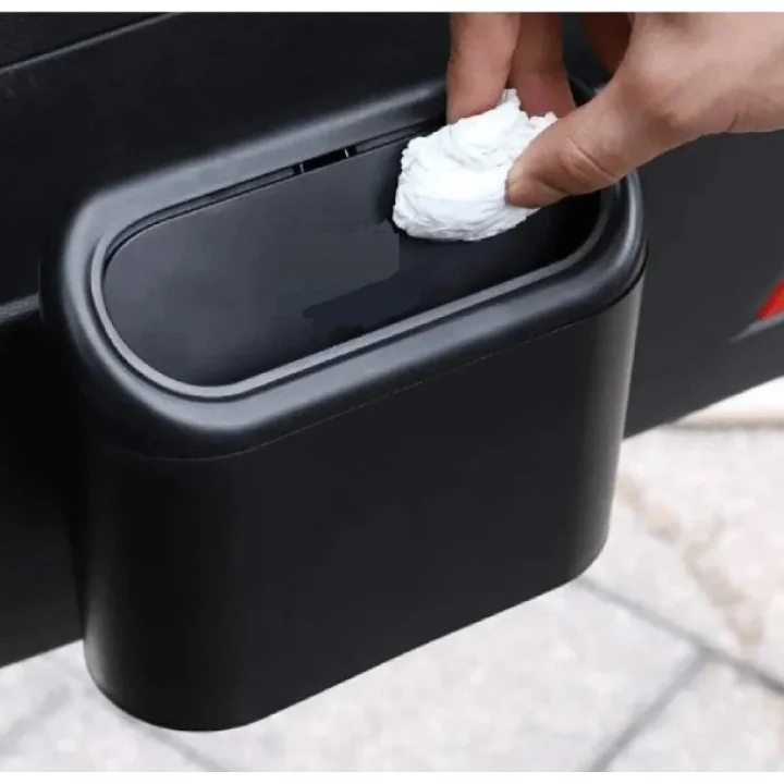 Mey İthalat® Araba Çöp Kutusu Kapaklı Organizer Siyah