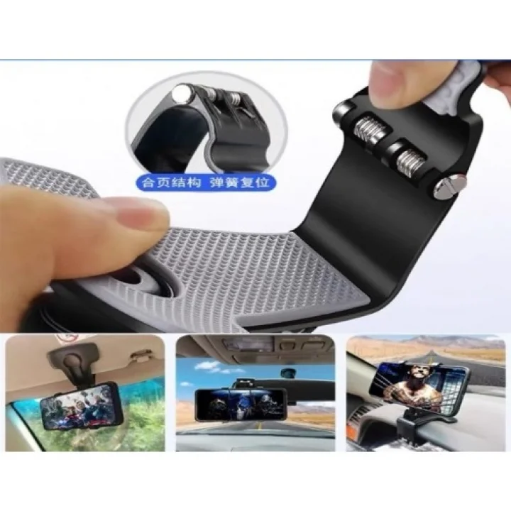 Mey İthalat® Araba Gösterge Üstüne Takılan 360 Oynar Başlıklı Telefon Tutucu