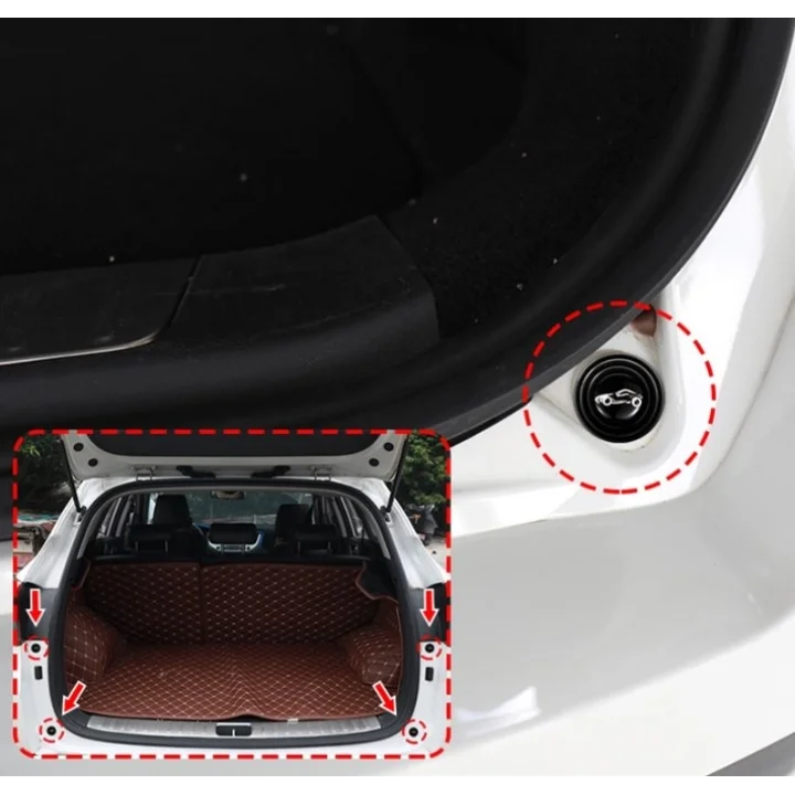 Mey İthalat® Araba Kapı Ses ve Darbe Emici Pad 10 Adet Siyah