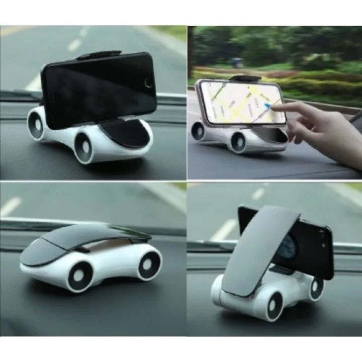 Mey İthalat® Araba Tasarımlı Araç İçi Telefon Tutucu 360 Dönebilen Ayarlı