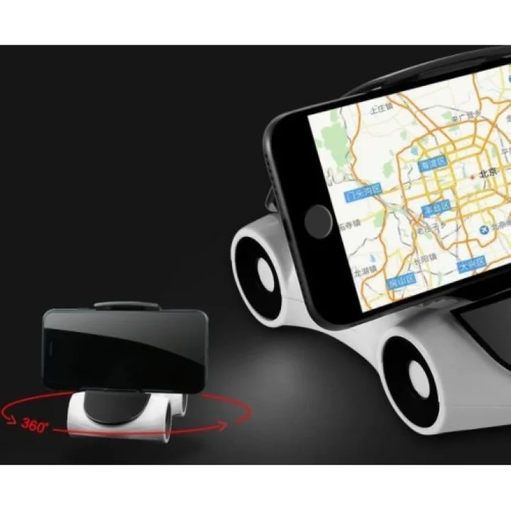Mey İthalat® Araba Tasarımlı Araç İçi Telefon Tutucu 360 Dönebilen Ayarlı