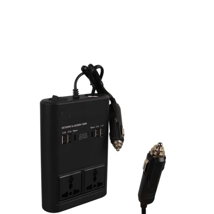 Mey İthalat® Araç Elektrik Dönüştürücü Çoklu USB Çıkışlı 150W İnvertör