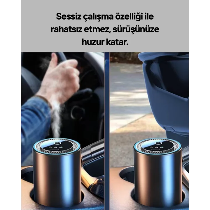 Mey İthalat® Araç İçi Difüzör Nemlendirici ve Aromaterapi Özellikli