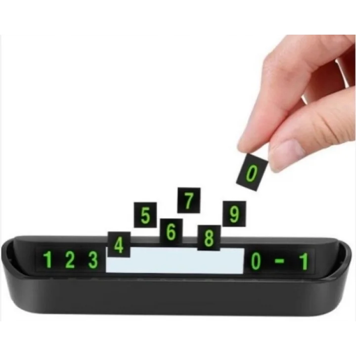 Mey İthalat® Araç Torpido Üstü Aç Kapa Fosforlu Numaratör