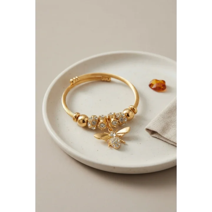 Mey İthalat® Arı Model Charmlı Bileklik