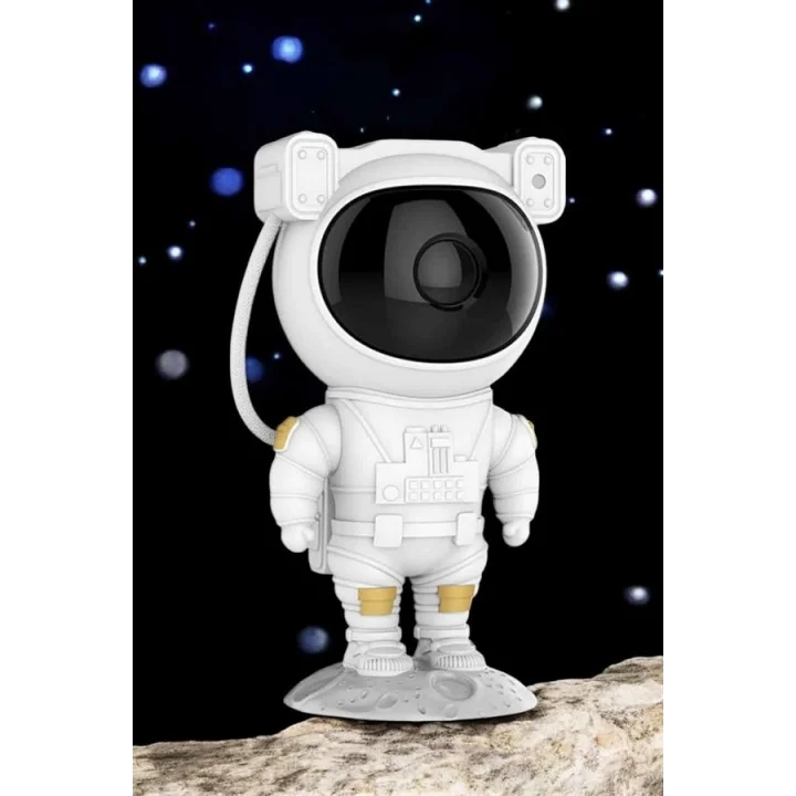 Mey İthalat® Astronot Bluetooth Hoparlör Gökyüzü Projektör Gece Lambası