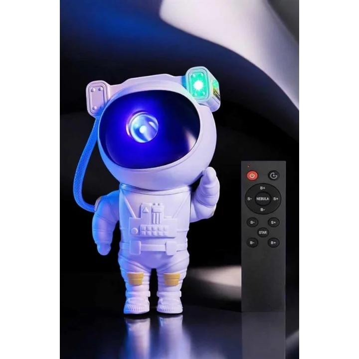 Mey İthalat® Astronot Görünümlü Projeksiyon Speaker Taşınabilir