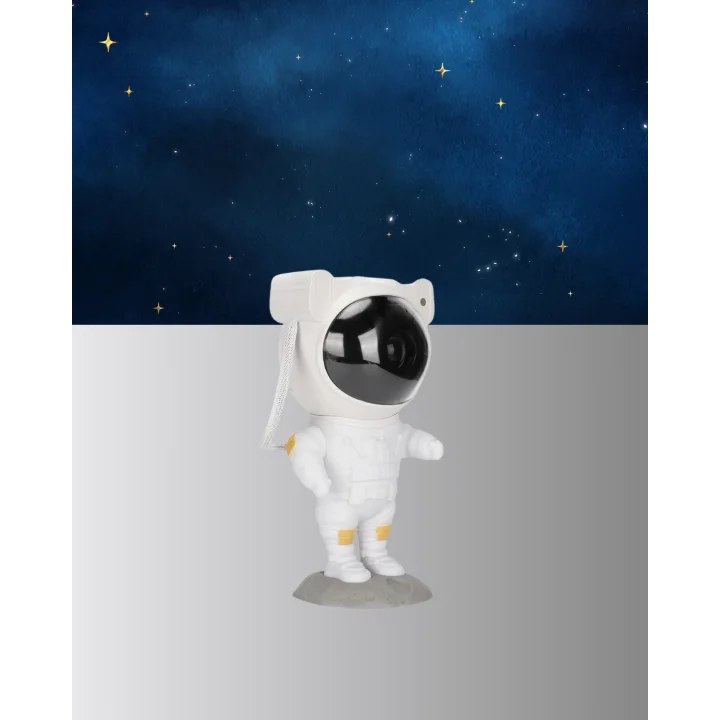 Mey İthalat® Astronot Şekilli Galaxy Projeksiyon Lambası Nebula Efektli Dekoratif Lamba