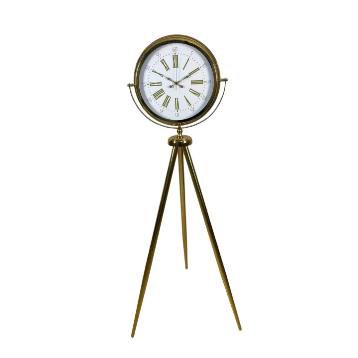 Mey İthalat® Aura Gold Tripod Ayaklı Dekoratif Saat