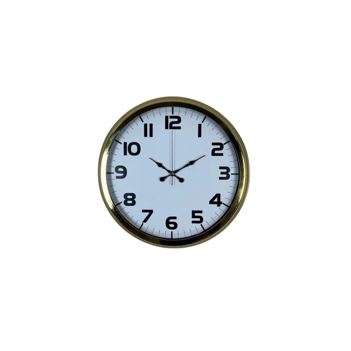 Mey İthalat® Aurelia Gold 40 Cm Metal Duvar Saati