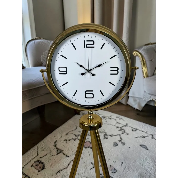 Mey İthalat® Aurora Gold Ayaklı Tripod Saat