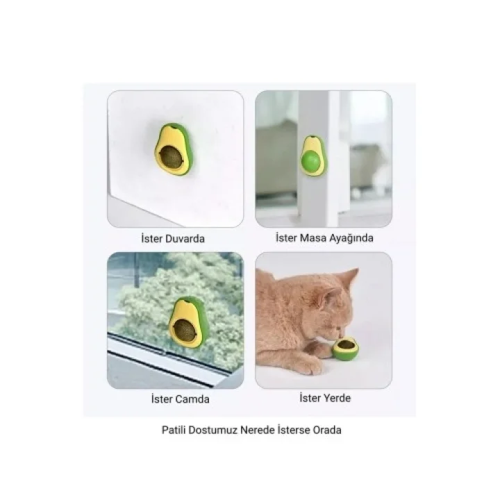Mey İthalat® Avokado Kedi Nanesi Cat Mint Oyun Topu