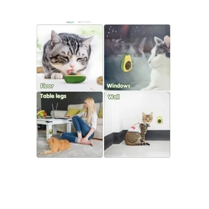 Mey İthalat® Avokado Tasarımlı Kedi Yalama Topu
