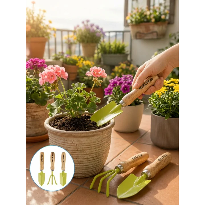Mey İthalat® Çiçek Bakımı İçin Bahçe El Aletleri Seti
