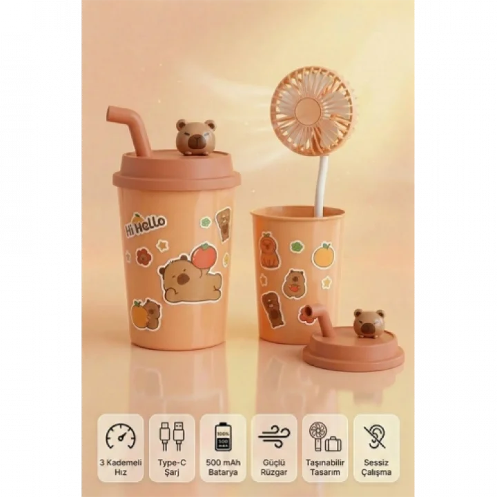 Mey İthalat® BARDAK MODEL MİNİ AYICIKLI FAN