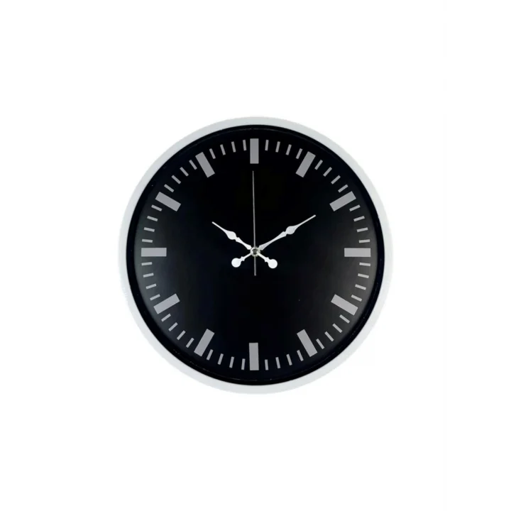 Mey İthalat® Beyaz 36 Cm Modern Duvar Saati