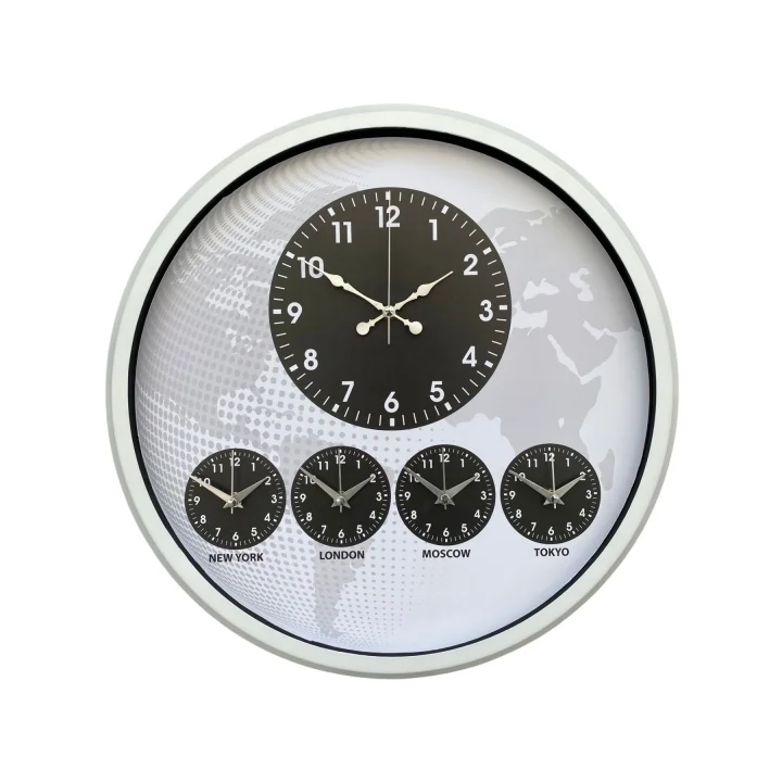 Mey İthalat® Beyaz 52 Cm Zarif Dünya Saati