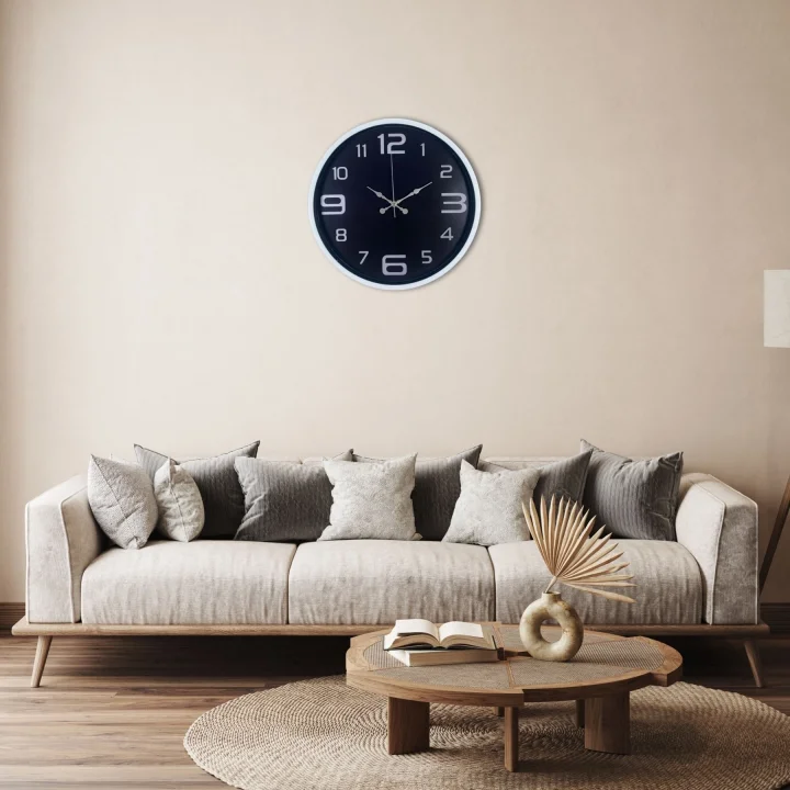 Mey İthalat® Beyaz Şık 36 Cm Duvar Saati