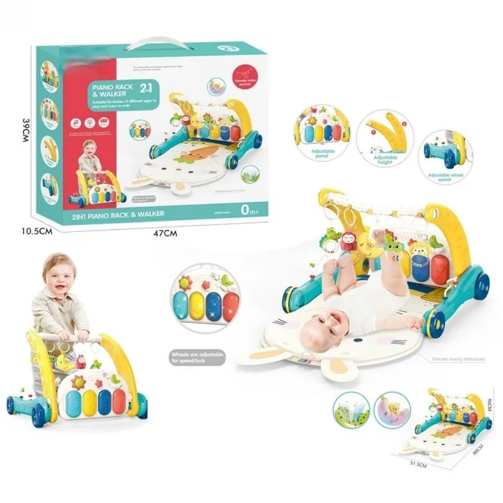 Mey İthalat® BIB-6015 PİYANO.2IN1 BEBEL YÜRÜT- TVŞ DES.HALI