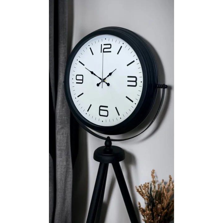 Mey İthalat® Black Balance Tripod Ayaklı Saat