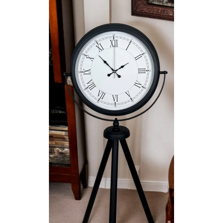 Mey İthalat® Black Elite Tripod Ayaklı Saat