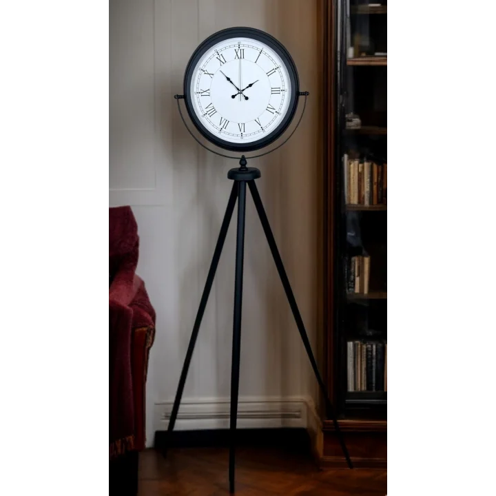 Mey İthalat® Black Elite Tripod Ayaklı Saat