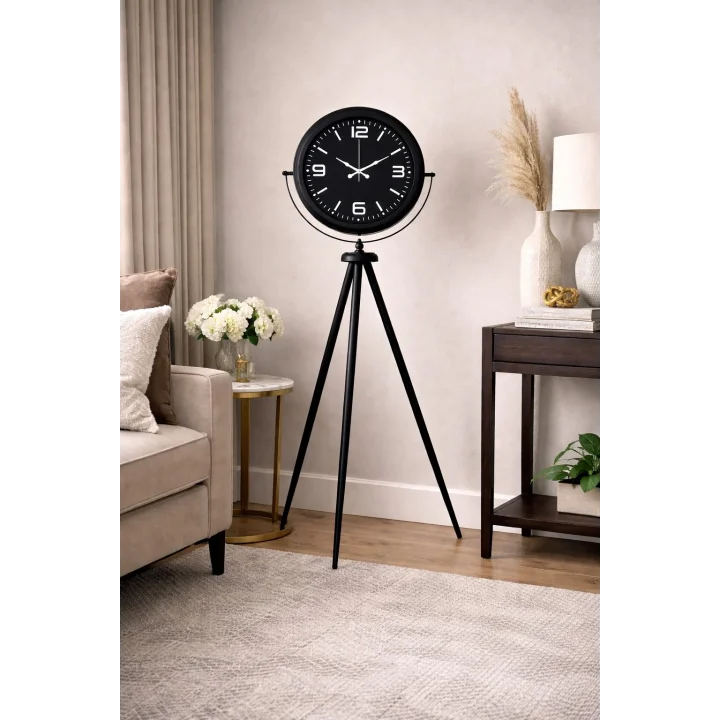 Mey İthalat® Black Legacy Tripod Ayaklı Saat