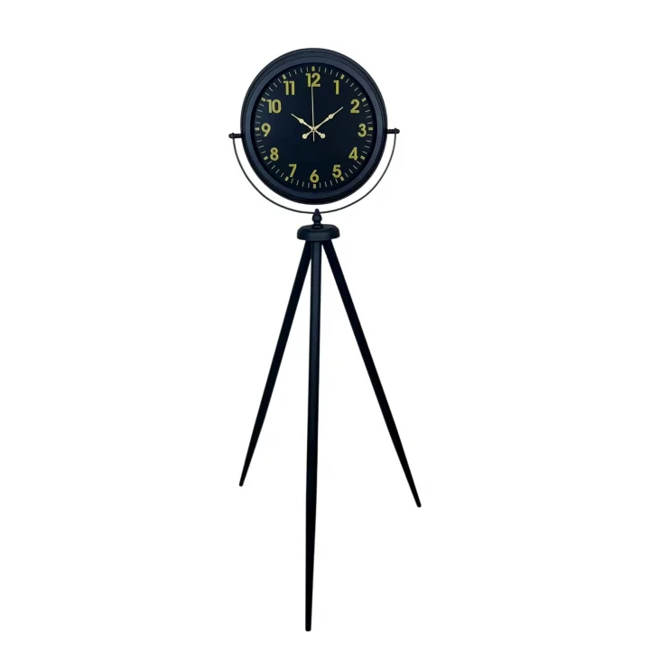 Mey İthalat® Black Prime Gold Rakamlı Tripod Ayaklı Saat
