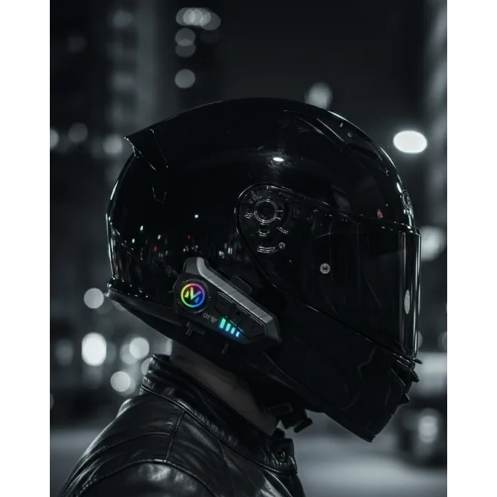 Mey İthalat® Bluetooth 5.3 Kask İçi Intercom Kulaklık 1000 m Mesafe 1000 mAh