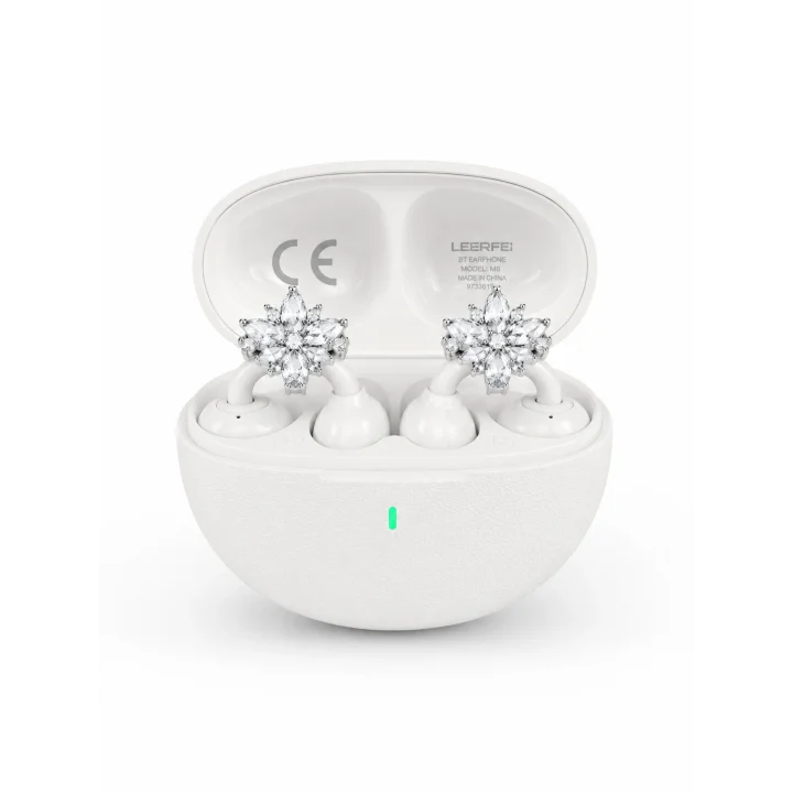 Mey İthalat® Bluetooth Bağlantılı Küpeli Kablosuz Kulaklık Uzun Pil Ömrü