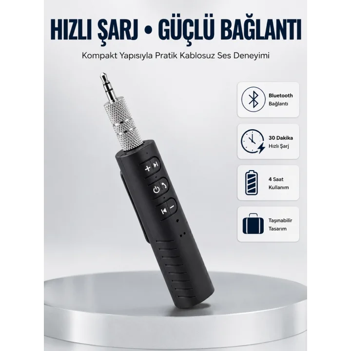 Mey İthalat® Bluetooth Destekli Ses Alıcısı – Eski Cihazlarınıza Yenilik Katın