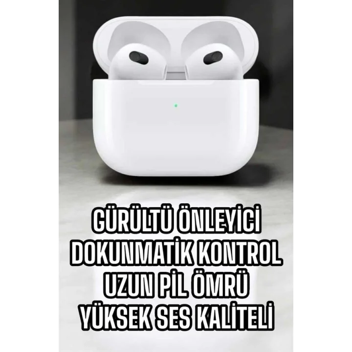 Mey İthalat® Bluetooth Kulaklık 3.Nesil Kablosuz Uzun Pil Ömrü Dokunmatik Kontrol Yeni Nesil